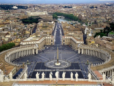 Plaza San Pedro en el Vaticano