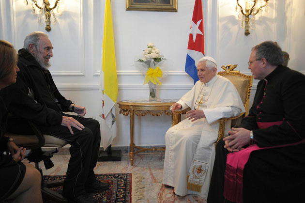 Encuentro entre Fidel y Benedicto XVI - 03