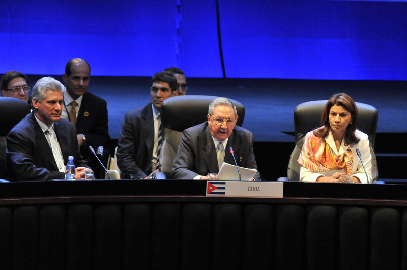 Raúl en el discurso de la Clausura de la Celac