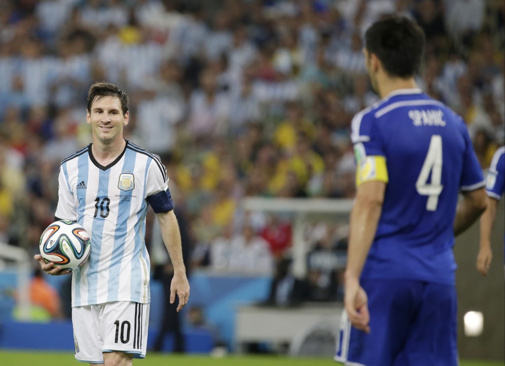 Messi tras ganar a serbia