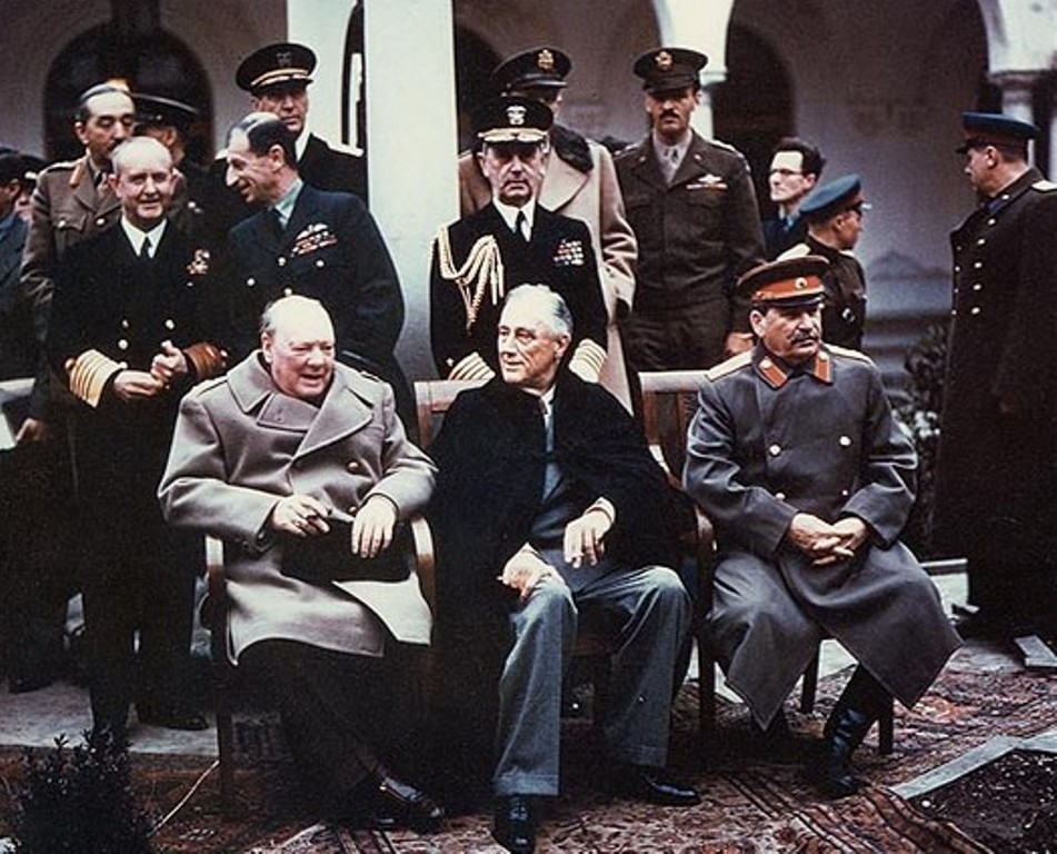 Churchill, Roosevelt y Stalin