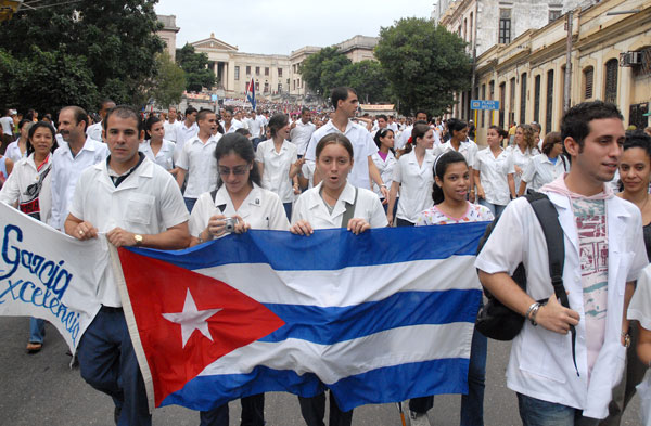 Marcha estudiantes medicina, 2016