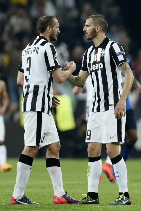 Dupla de centrales Bonucci-Chiellini-Liga europea