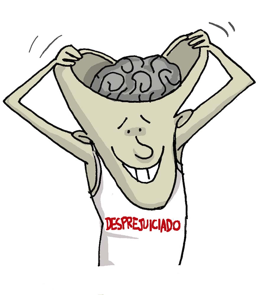 Joven desprejuiciado