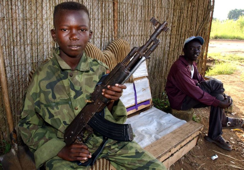 Africa-niños soldados