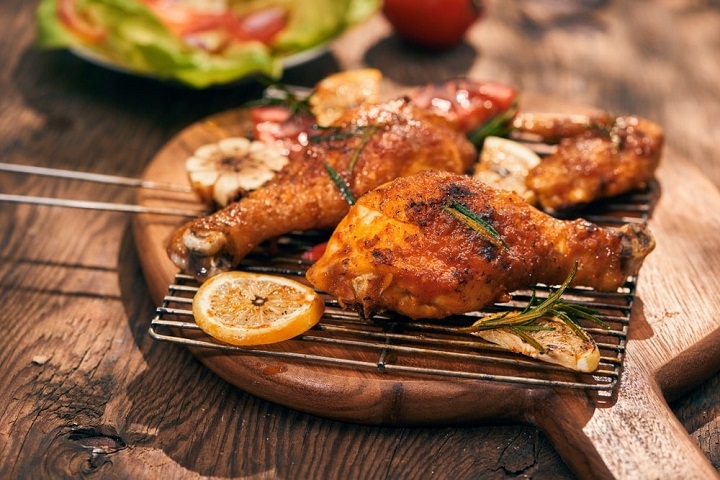 Pollo asado-casero