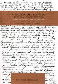 Libro Memoria Espíritu puro y encendido