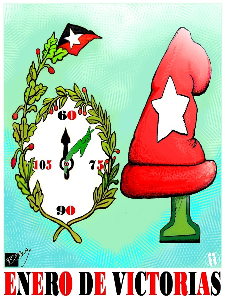 Aniversario 64 del Triunfo de la Revolución cubana