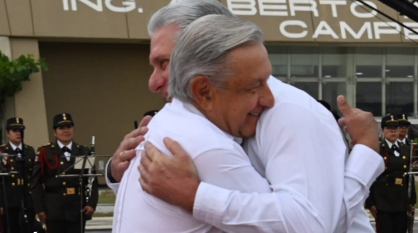 Díaz Canel y López Obrador 