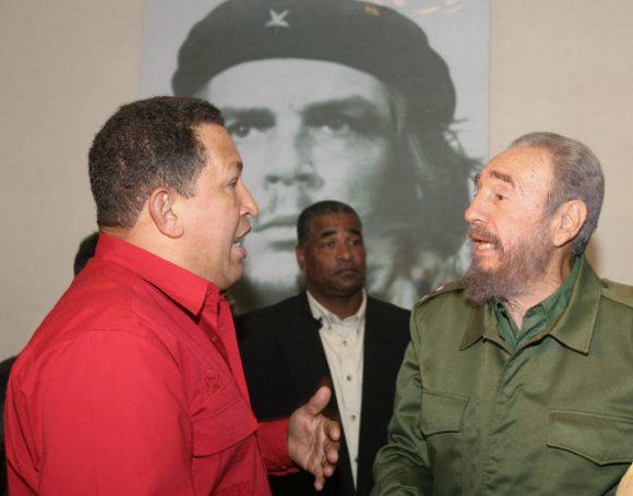 Chavez y Fidel 