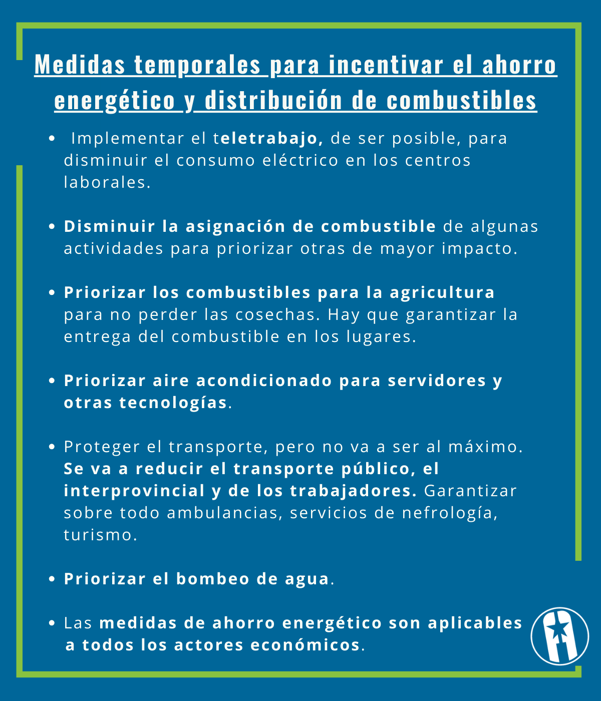 Medidas sept 2023 - ahorro energético