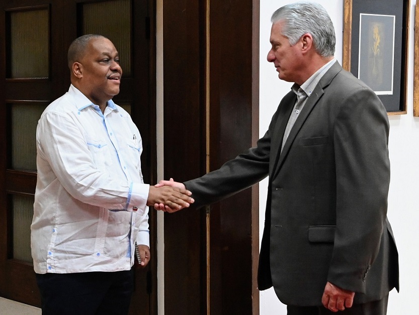 Miguel Díaz-Canel Bermúdez, y el señor Garry Conille, director regional de la UNICEF