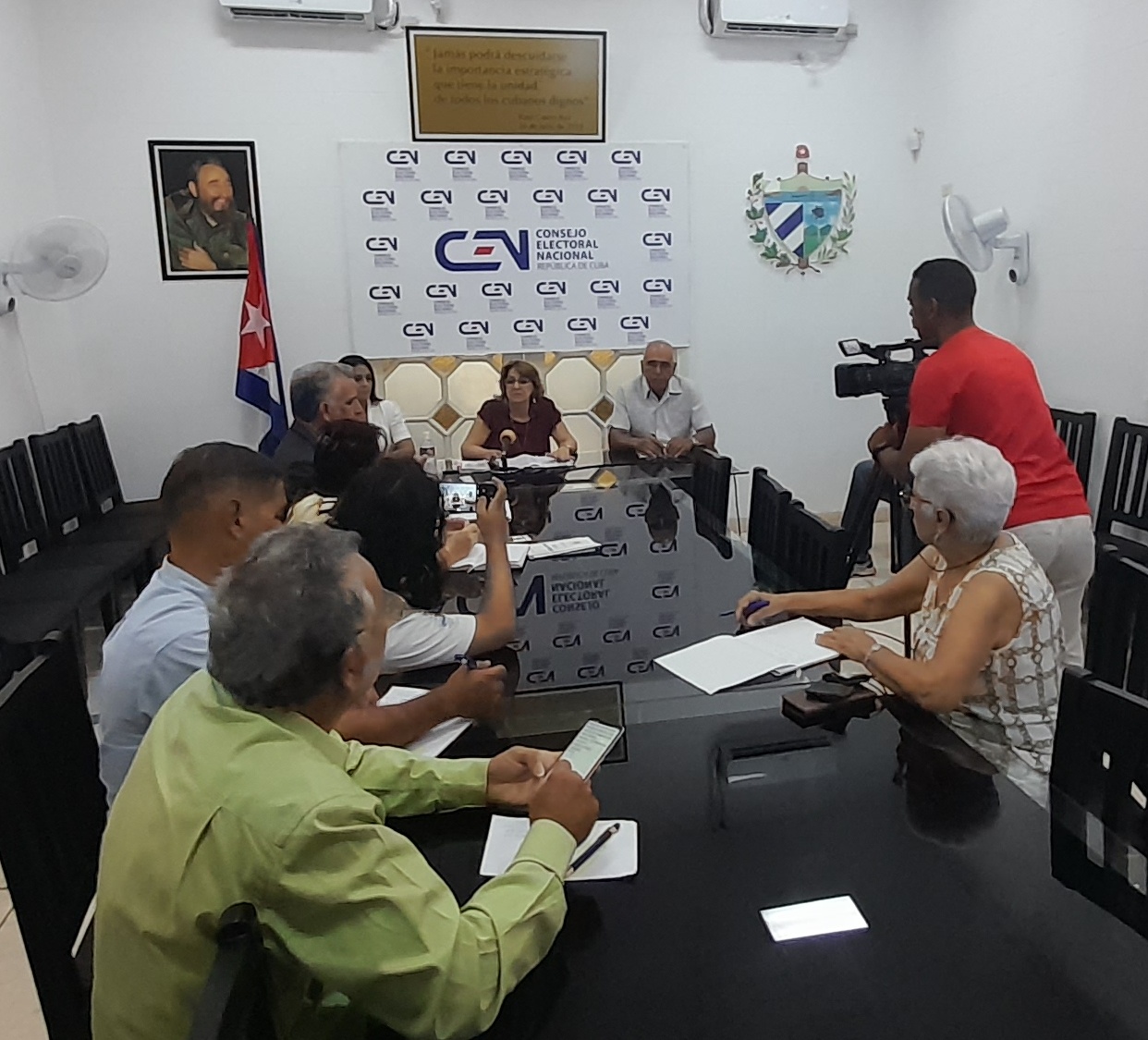 Conferencia de prensa ofrecida por el Consejo Electoral Nacional de la República de Cuba