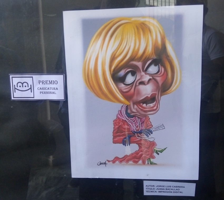 Juana Bacallao de Jorge Luis Cabrera Premio en Caricatura Personal