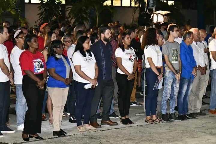 Realizan velada por el 8vo aniversario de la desaparición física de Fidel Castro Ruz (Perfil de Facebook Universidad de Oriente)