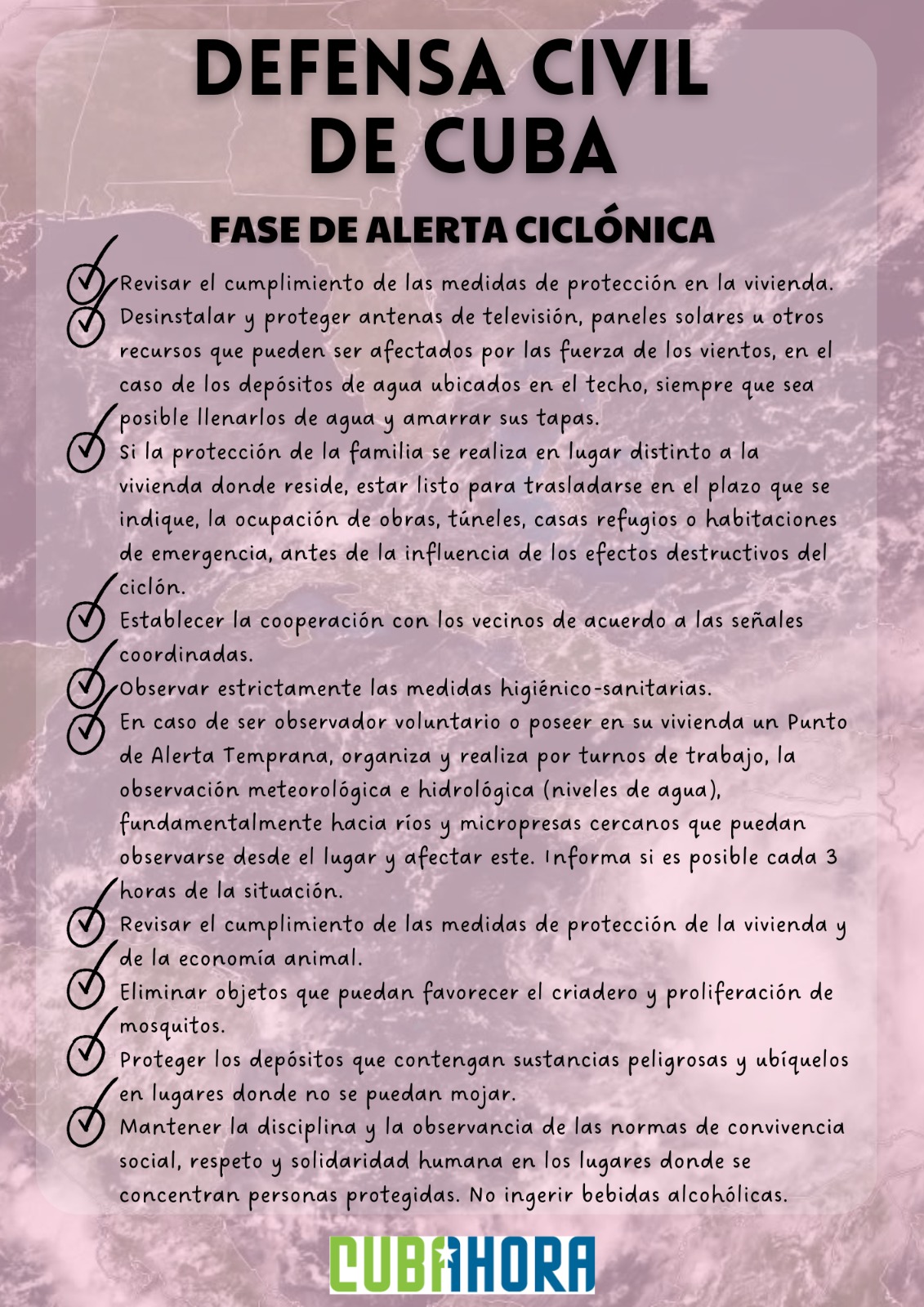 FASE DE ALERTA CICLÓNICA  FASE DE ALERTA CICLÓNICA