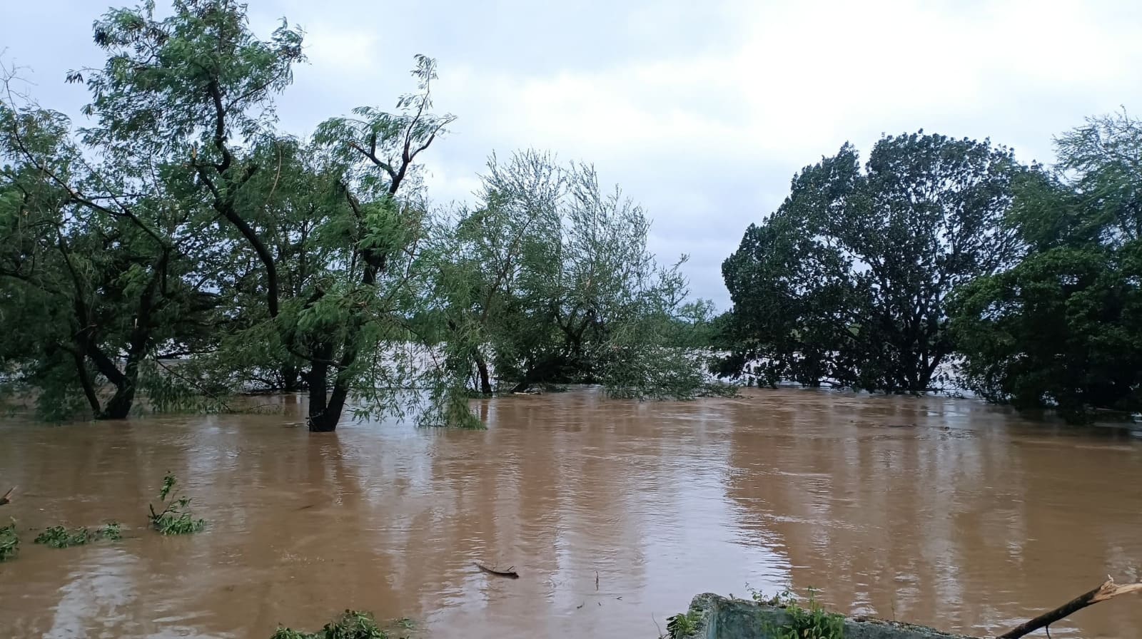 Río Bayamo fuera de su cause Río Bayamo fuera de su cause