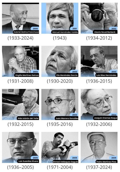 3 Rostros del Premio Nacional de Periodismo José Martí