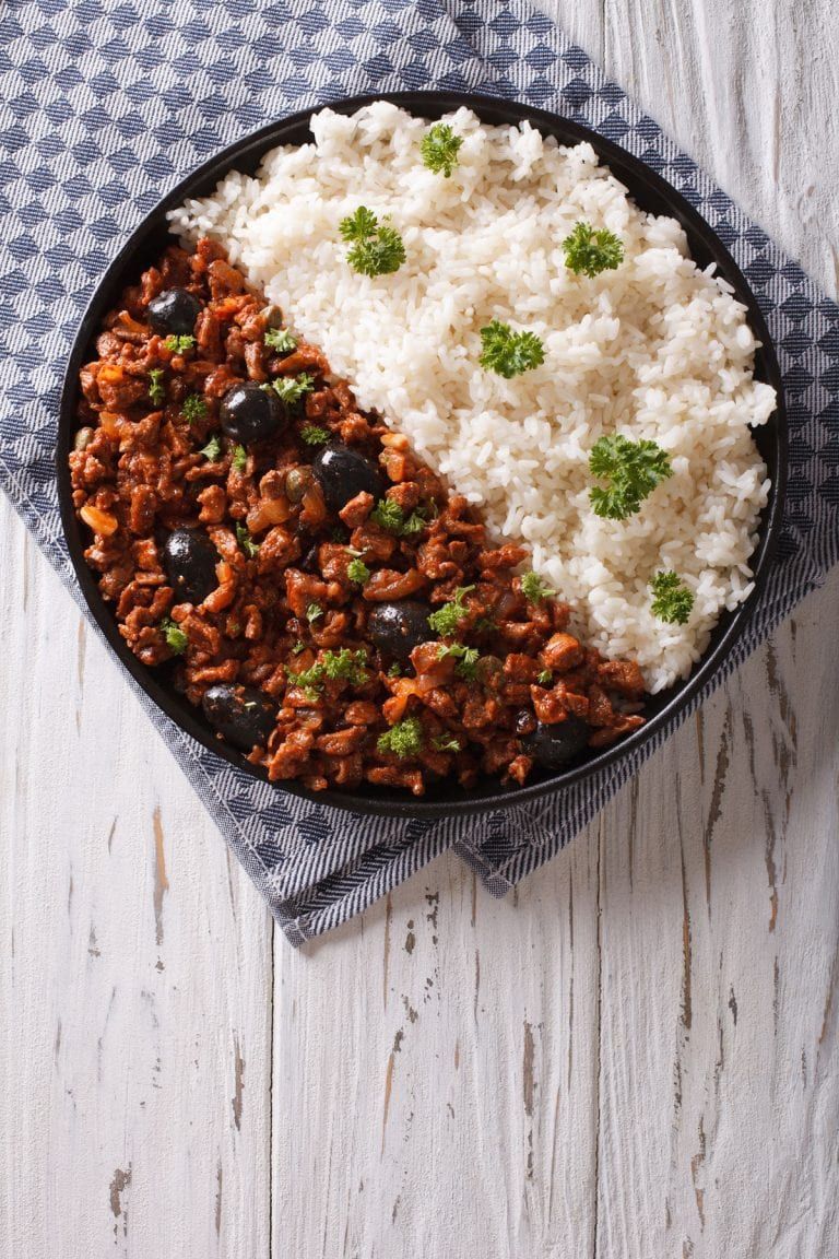 Arroz con picadillo Arroz con picadillo