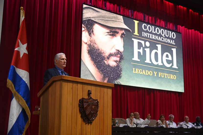 Conferencia Magistral del Presidente cubano en la inauguración del I Coloquio Internacional Fidel: legado y futuro